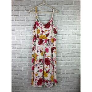 Old Navy Cami Floral Fit and Flare Midi Sundress Size Large Petite